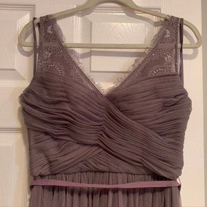 BHLDN Hitherto Fleur Lavender Gown w/Lace Straps